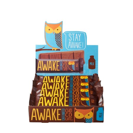 Awake Chocolate Awake Chocolate Awake Caff Milk Choc, PK72 00105U